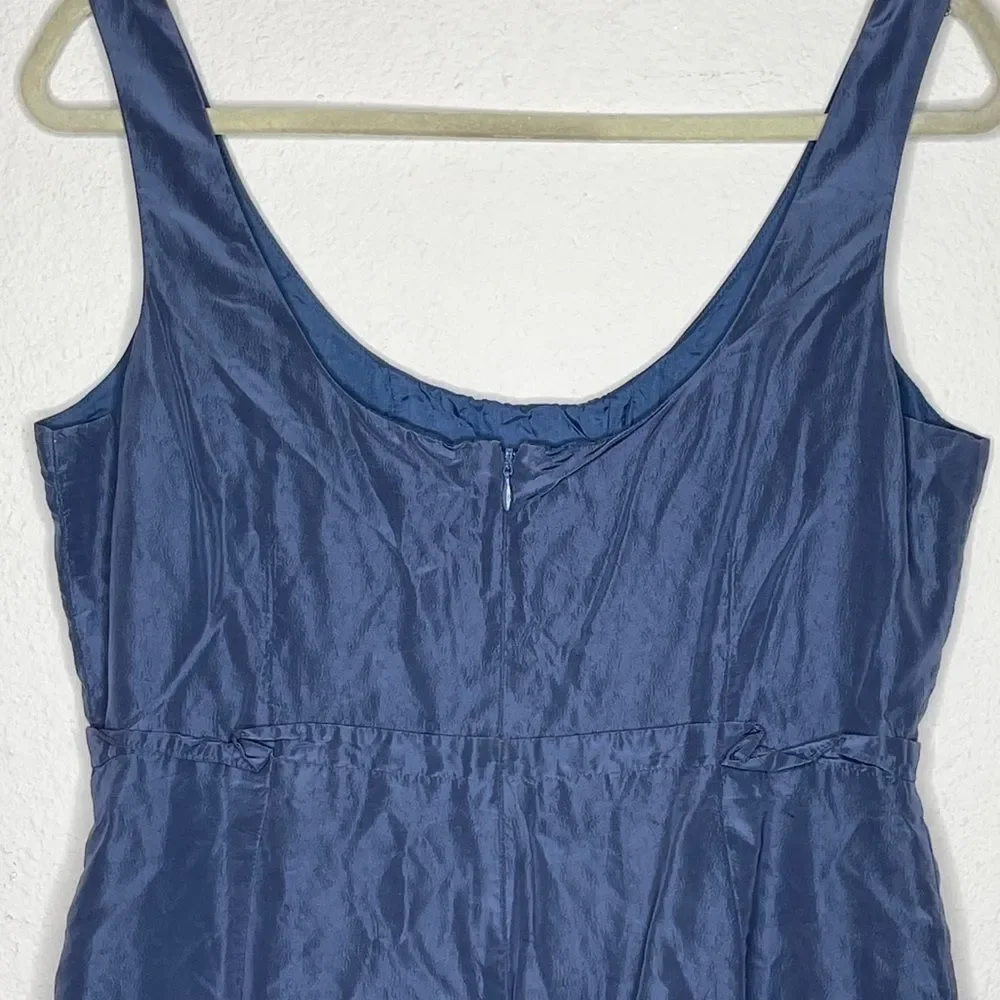 J. Crew Blue Silk Dress